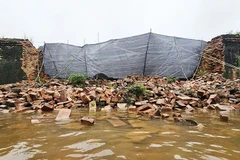 Tường thành kinh thành Huế bị đổ hôm 2/11 vừa qua.