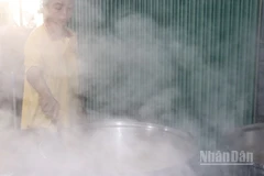 Nấu đường thốt nốt ở vùng Thất Sơn.