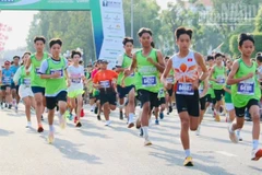 Các vận động viên thi tài.