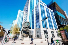 Trụ sở của Tập đoàn Euroclear tại Bỉ. Ảnh: PREZLY