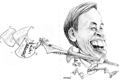 Biếm họa nhân vật của họa sĩ Dũng Choai.