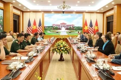 Quang cảnh buổi tiếp. (Ảnh: Quân đội Nhân dân)