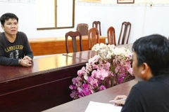 Đối tượng Trần Văn Bìa bị bắt giữ. 