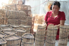 Làng nghề lợp lươn xã Cần Đăng giúp nhiều người có thu nhập ổn định,