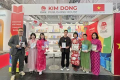 Gian hàng của Nhà xuất bản Kim Đồng tại Hội sách. (Ảnh: Nhà xuất bản cung cấp)