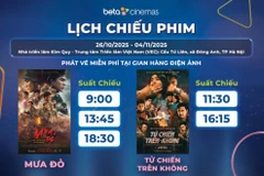 Lịch chiếu hai bộ phim. (Ảnh: Cục Điện ảnh)
