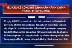 [Video] Yêu cầu lễ công bố sáp nhập hành chính tránh phô trương