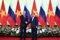 Thủ tướng Phạm Minh Chính và Chủ tịch Duma Quốc gia Quốc hội Liên bang Nga Vyacheslav Volodin.