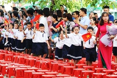 Năm học mới 2025-2026 sẽ thực hiện miễn, hỗ trợ học phí đối với trẻ em mầm non, học sinh phổ thông. Ảnh: BẮC SƠN