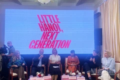 Ban tổ chức giới thiệu về Triển lãm ảnh “Little Hanoi: Thế hệ tiếp nối”.