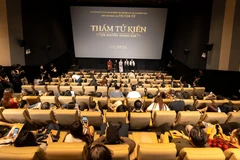 Buổi ra mắt phim “Thám tử Kiên: Lời nguyền hoàng kim”. (Ảnh: Galaxy Studio)