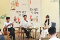 Lê Trọng Nghĩa trong một chương trình giao lưu về Tiếng Việt.