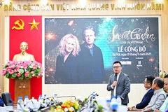Đồng chí Lê Quốc Minh - Tổng Biên tập Báo Nhân Dân phát biểu tại Lễ công bố dự án âm nhạc “Good Morning Vietnam”. Ảnh: THÀNH ĐẠT