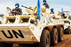 Lực lượng gìn giữ hòa bình của LHQ tại Sudan. Ảnh: AP