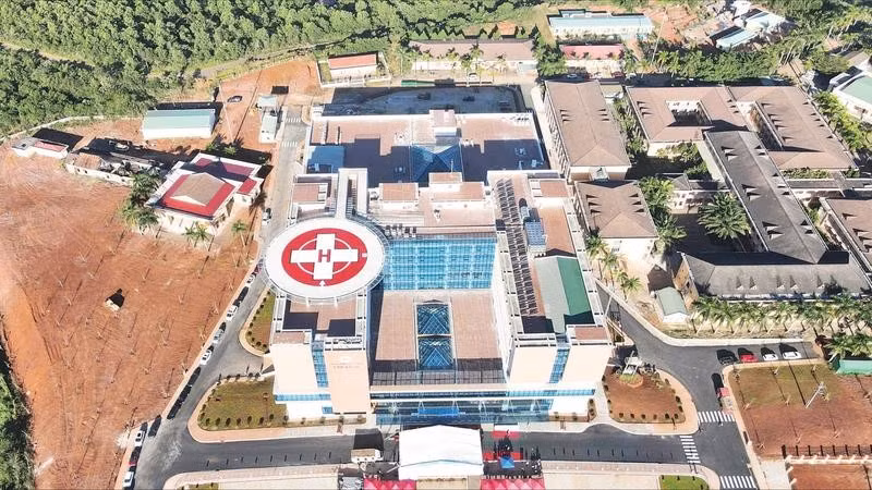 Bệnh viện đa khoa Đắk Nông sau khi được đầu tư nâng cấp có quy mô và cơ sở vật chất khang trang, hiện đại.
