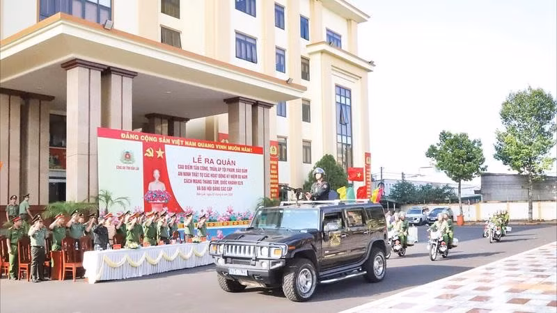 Công an tỉnh Đắk Lắk ra quân đợt cao điểm tấn công trấn áp tội phạm, bảo đảm an ninh, trật tự trong dịp trước, trong và sau Tết Nguyên đán Bính Ngọ.