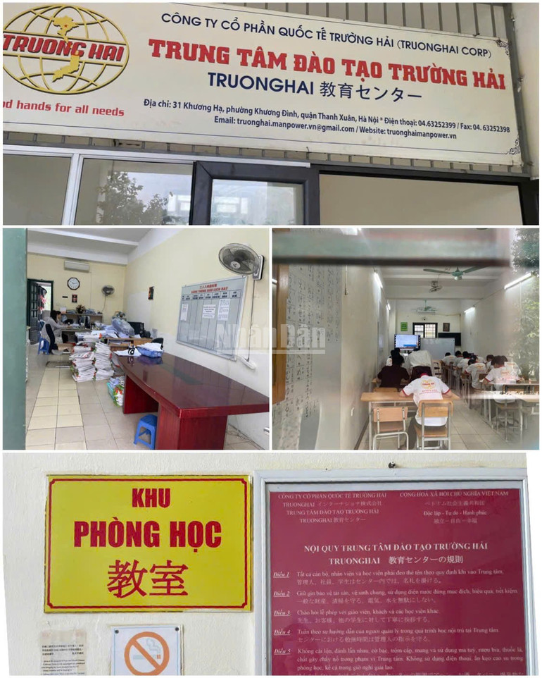 Nhà trường đã cho Công ty CP Quốc tế Trường Hải thuê mặt bằng từ tầng 2 đến tầng 5 tại khu nhà B thành trụ sở làm việc, nơi ăn ở để phục vụ đào tạo học viên đi xuất khẩu lao động nước ngoài. ndo_c_truong-hai.jpg