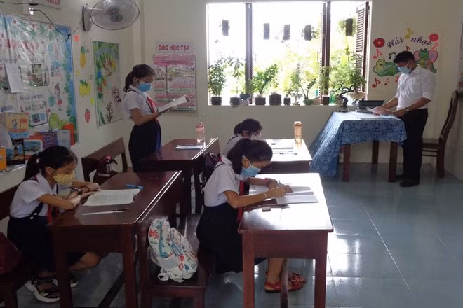 Lớp học ở Trường Sa. (Ảnh: PHONG NGUYÊN) 