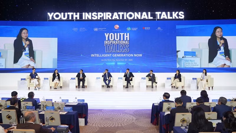 Một góc quang cảnh buổi nói chuyện với giới trẻ Thành phố Hồ Chí Minh.