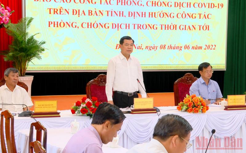 Đồng chí Nguyễn Hồng Lĩnh phát biểu tại hội nghị. Đồng Nai không để xảy ra tiêu cực trong xử lý tài sản phòng, chống dịch -0