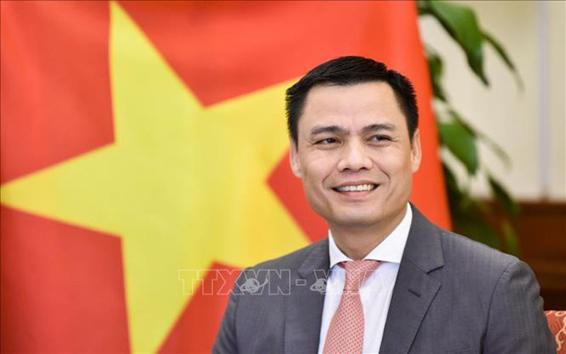 Đại sứ Đặng Hoàng Giang, Trưởng Phái đoàn Thường trực Việt Nam tại Liên hợp quốc. (Ảnh: TTXVN)