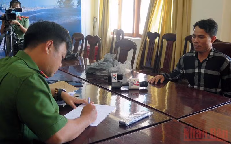 Bị can Đoàn Minh Hải tại Cơ quan Cảnh sát điều tra Công an Phú Yên.