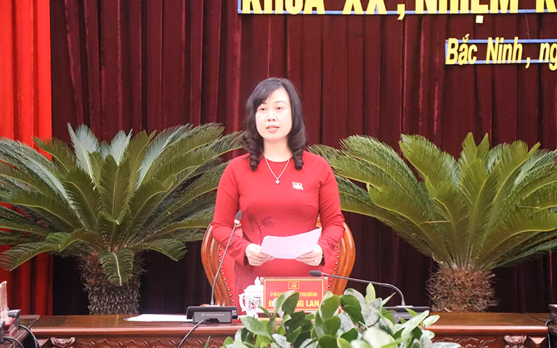 Đồng chí Đào Hồng Lan được bầu giữ chức Bí thư Tỉnh ủy Bắc Ninh.