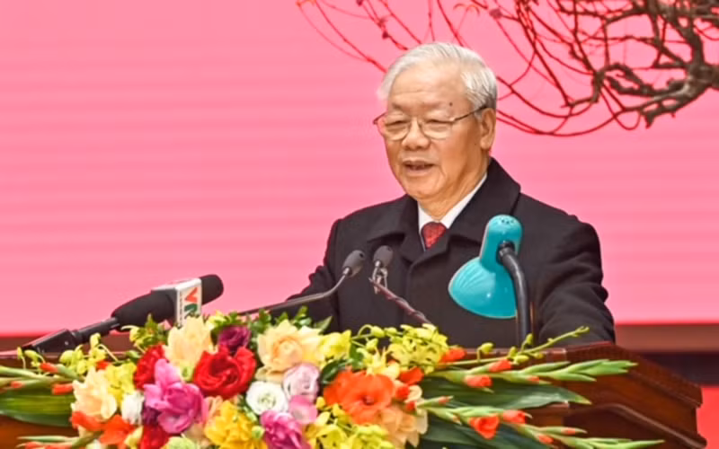 Tổng Bí thư thăm, chúc Tết Đảng bộ, chính quyền và nhân dân Thủ đô -0