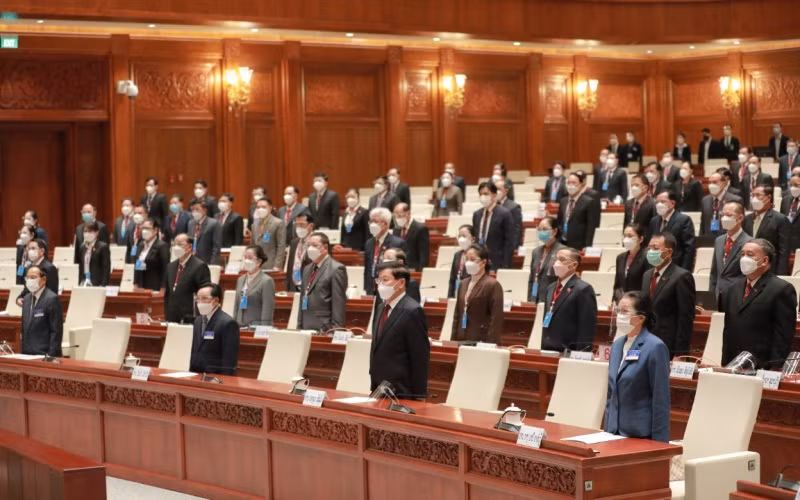 Khai mạc trọng thể kỳ họp thứ hai Quốc hội Lào khóa IX -0