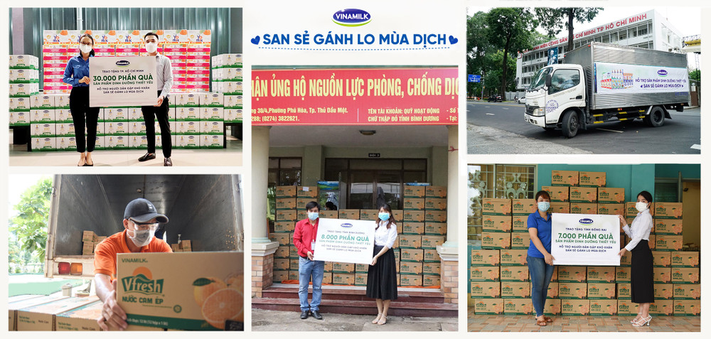 45.000 phần quà là những sản phẩm dinh dưỡng thiết yếu được Vinamilk trao tặng cho người dân, người lao động có hoàn cảnh khó khăn. Vinamilk trao “quà sức khỏe” cùng cộng đồng vượt qua đại dịch -0