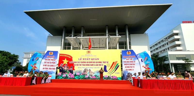 Công an Quảng Ninh ra quân bảo đảm an ninh trật tự cho SEA Games 31 ảnh 3 Công an Quảng Ninh ra quân bảo đảm an ninh trật tự cho SEA Games 31 -0