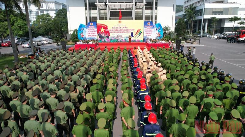 Công an Quảng Ninh ra quân bảo đảm an ninh trật tự cho SEA Games 31 ảnh 1 Công an Quảng Ninh ra quân bảo đảm an ninh trật tự cho SEA Games 31 -0