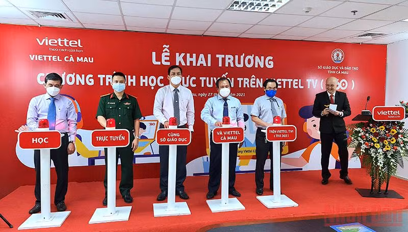 Cà Mau ra mắt hai kênh dạy và học trực tuyến trên truyền hình -0
