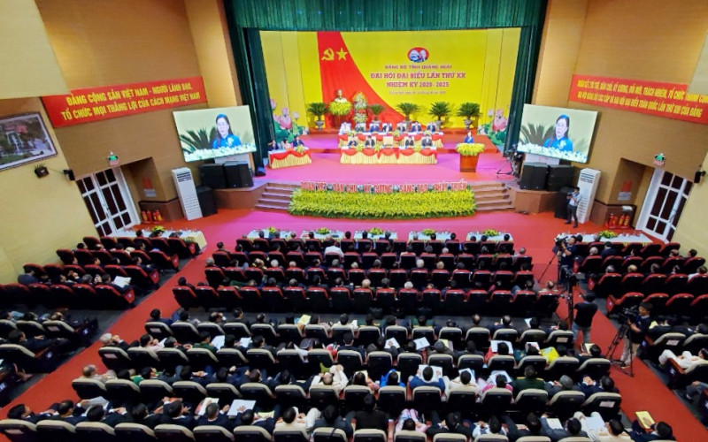 Toàn cảnh Đại hội. Khai mạc Đại hội Đảng bộ tỉnh Quảng Ngãi lần thứ 20 -0