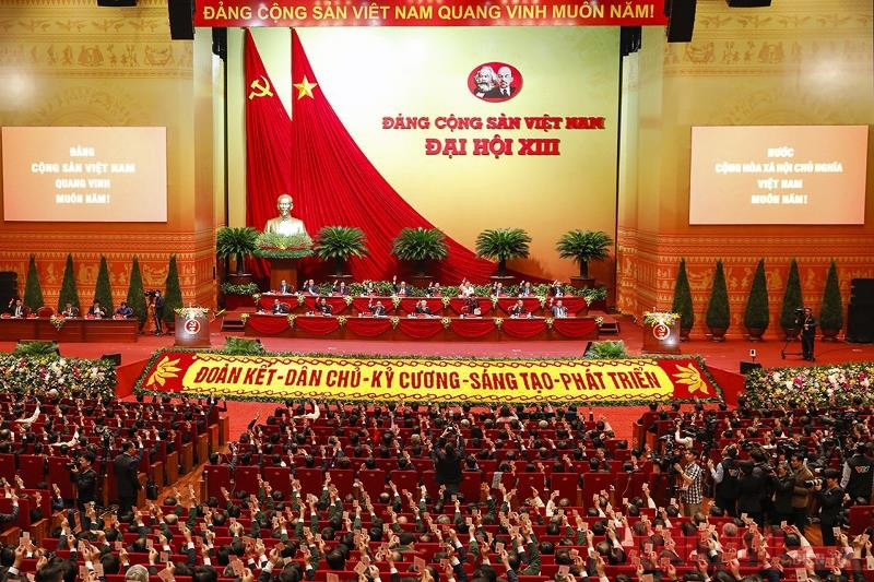 Toàn cảnh phiên họp trù bị Đại hội XIII của Đảng (Ảnh: NDĐT).
