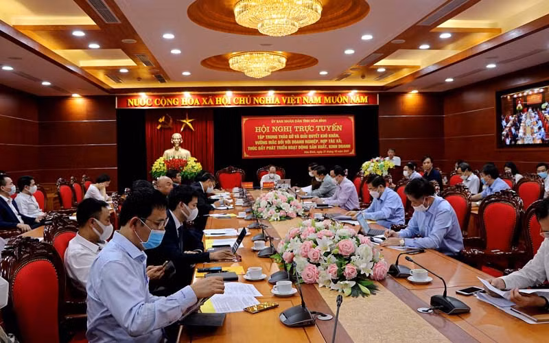 Hòa Bình tháo gỡ khó khăn cho các doanh nghiệp, hợp tác xã sau dịch -0