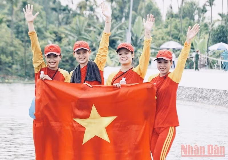 Rowing nữ Việt Nam đại thắng khi giành trọn bộ 8 Huy chương Vàng -0