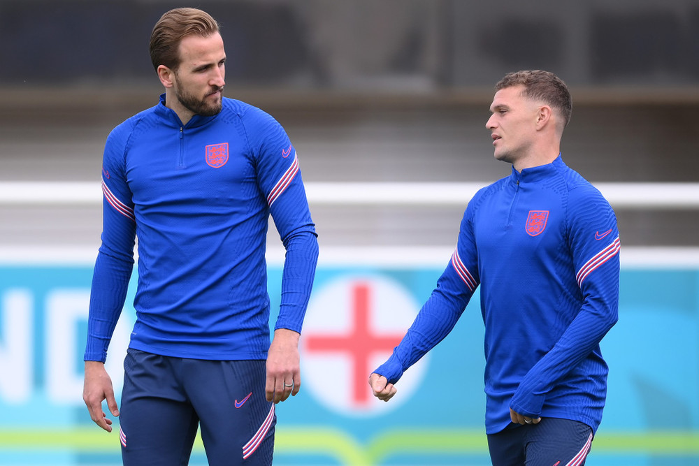 Với bốn bàn thắng từ đầu giải, Harry Kane (trái) sẽ là ngòi nổ quan trọng giúp Anh hy vọng vượt qua Italia trong trận chung kết EURO đầu tiên trong lịch sử. (Ảnh: EURO 2020) Italia, Anh quyết không thay đổi công thức chiến thắng -0