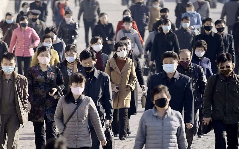 Đường phố thủ đô Bình Nhưỡng, Triều Tiên, ngày 30/3/2020. (Ảnh: Kyodo/Reuters)