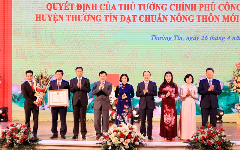 Huyện Thường Tín đạt chuẩn nông thôn mới