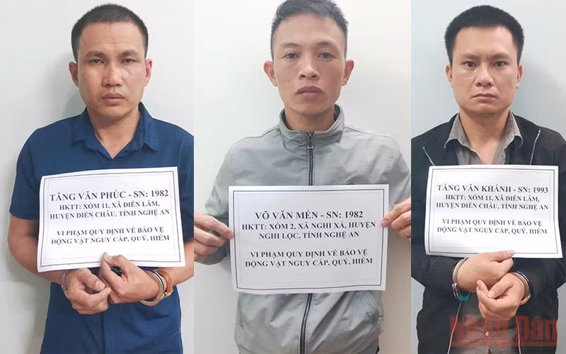 Các đối tượng trong vụ án.