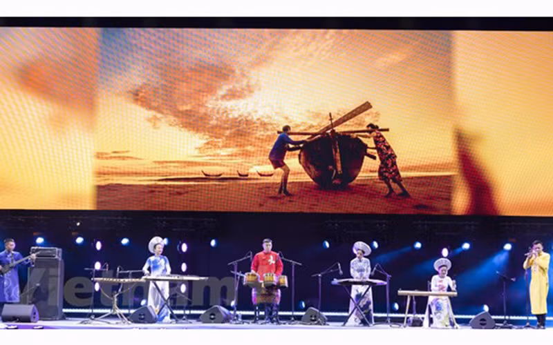 Quảng bá hình ảnh Quảng Nam - Địa điểm du lịch xanh đến khách quốc tế tại EXPO 2020 Dubai. (Nguồn: Vietnam+)