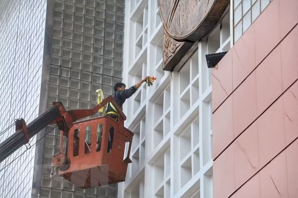 Công tác chuẩn bị SEA Games 31 tại Cung thể thao Quần Ngựa