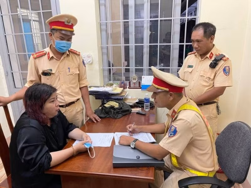 Đối tượng  Nguyễn Lê Hoàng Phương tại cơ quan điều tra.