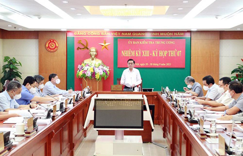Quang cảnh Kỳ họp thứ 7 của Ủy ban Kiểm tra Trung ương từ ngày 28 đến 30/9.