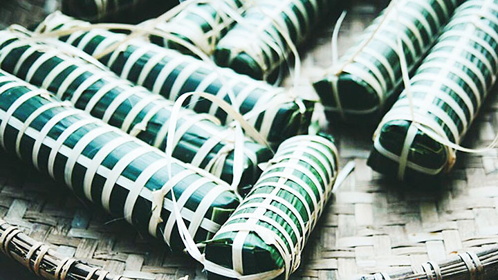 Ảnh: Saostar Bánh chưng dài lá chít -0