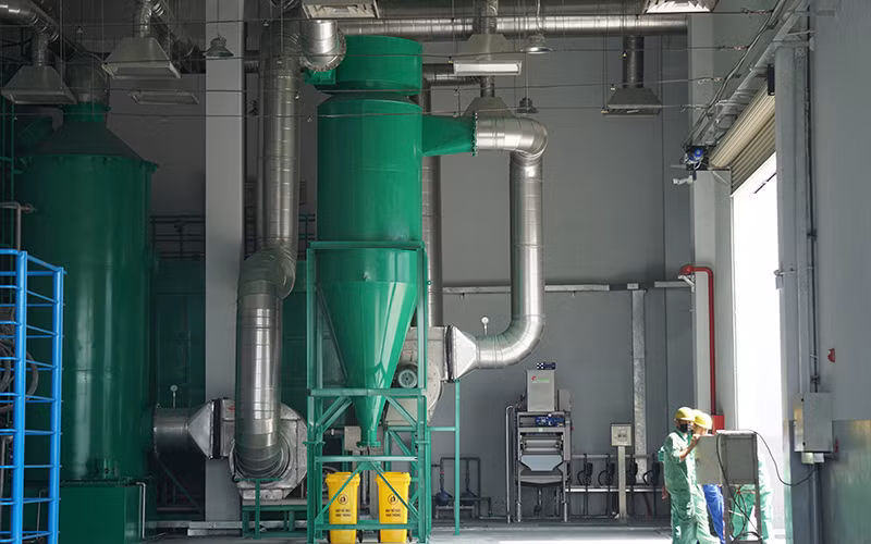 Trạm trung chuyển rác thải được đầu tư hiện đại.