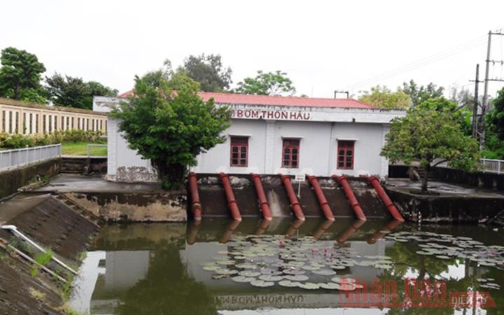 Trạm bơm ở xã Phú Lộc, huyện Hậu Lộc sẵn sàng vận hành bơm chống ngập. Thanh Hóa chủ động phòng ngập nước, sạt lở đất do hoàn lưu sau bão số 7 -0