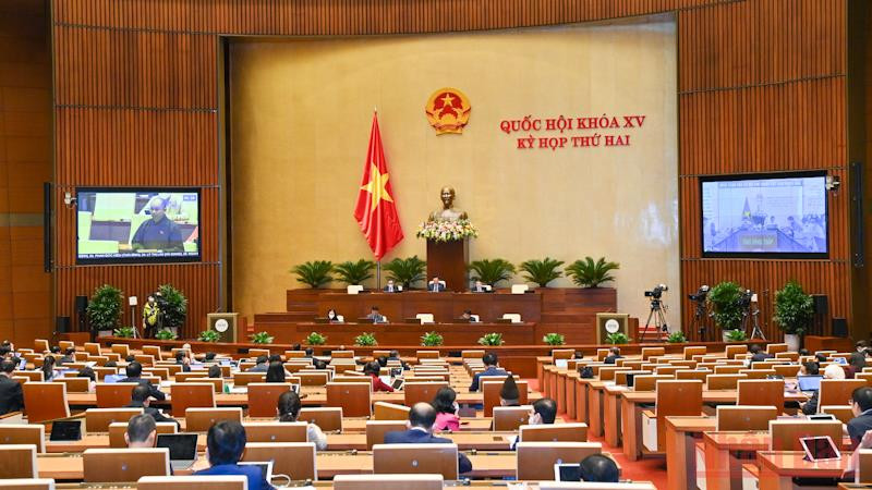 Quang cảnh phiên làm việc ngày 30/10 của Quốc hội. Ảnh: DUY LINH