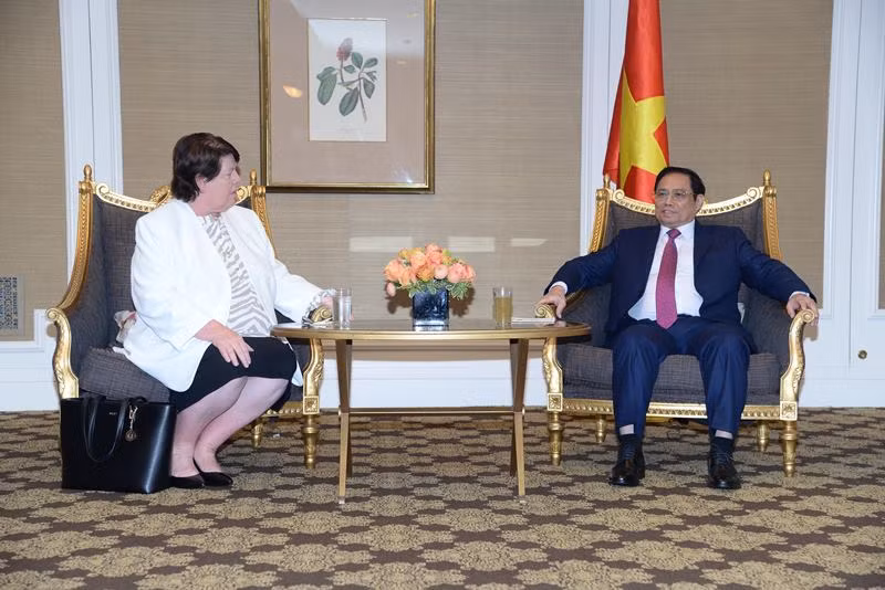 Thủ tướng gặp gỡ một số doanh nghiệp Việt kiều, tập đoàn và trường đại học của Hoa Kỳ -0